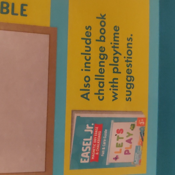 Easel Jr. Magnetic Dry Erase And Chalkboard preschool 70 magnets! New - Picture 9 of 10